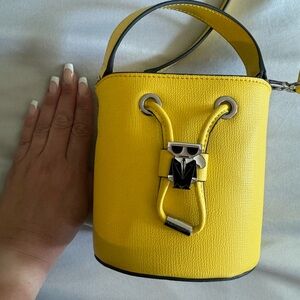 Karl Lagerfeld yellow bag. Small